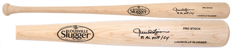 Rollie Fingers Signed Louisville Slugger Pro Stock Blonde Baseball Bat w/81 AL MVP,CY