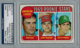 Rollie Fingers Signed Oakland Athletics 1969 Topps Rookie Card #597 PSA/DNA