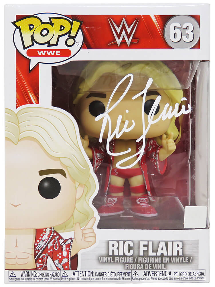 Ric Flair Signed WWE Wrestling Funko Pop Doll #63