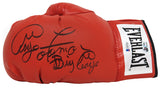 George Foreman Signed Everlast Red Boxing Glove w/Big George (Beckett)