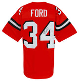 Jerome Ford Signed Orange Custom Football Jersey