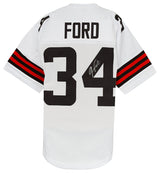Jerome Ford Signed White Custom Football Jersey