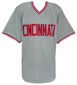 George Foster Signed Grey Custom Baseball Jersey w/77 NL MVP