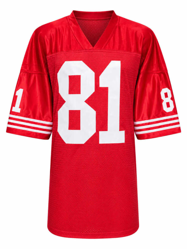 Russ Francis Signed Red Throwback Custom Football Jersey w/Aloha
