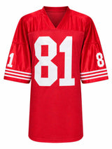 Russ Francis Signed Red Throwback Custom Football Jersey w/Aloha