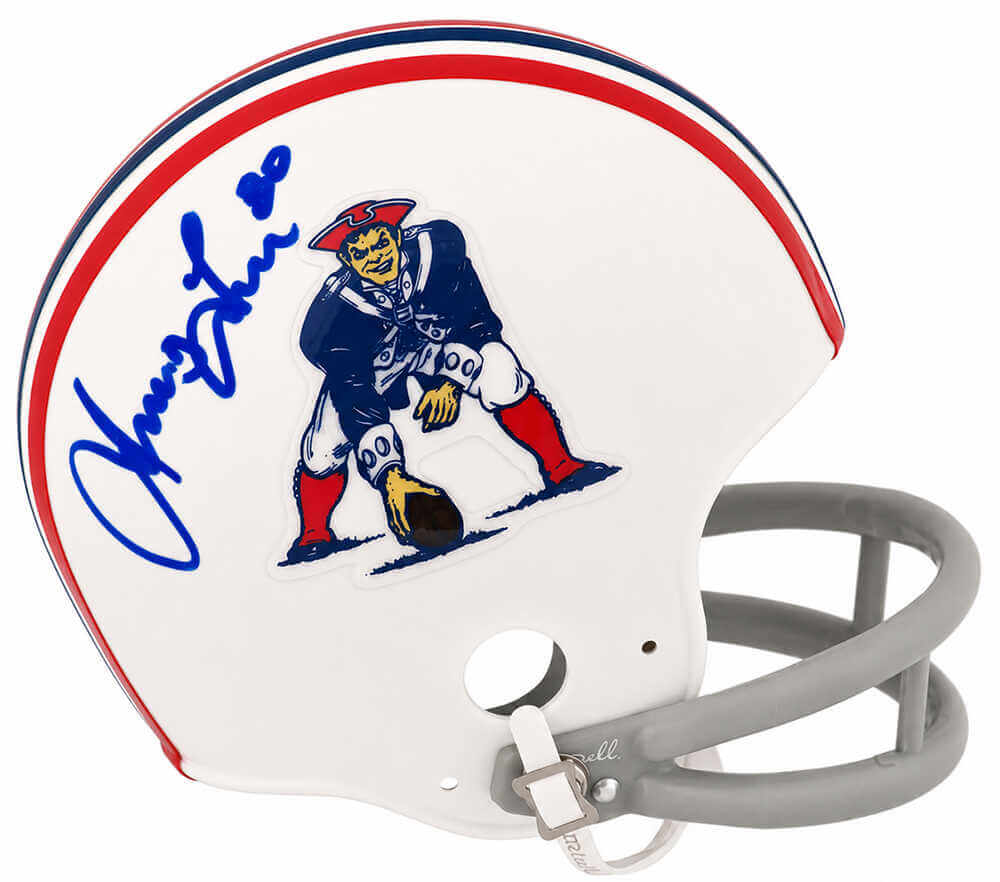Irving Fryar Signed New England Patriots Throwback 2-Bar Riddell (VSR4) Mini Helmet