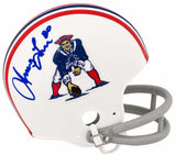 Irving Fryar Signed New England Patriots Throwback 2-Bar Riddell (VSR4) Mini Helmet
