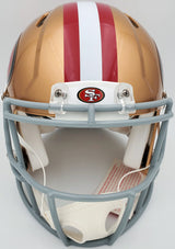 Trey Lance Autographed San Francisco 49ers Gold Full Size Authentic Speed Helmet Beckett BAS QR Stock #194739