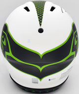 Russell Wilson Autographed Seattle Seahawks White Lunar Eclipse Full Size Authentic Speed Helmet RW Holo & Beckett BAS Stock #194030