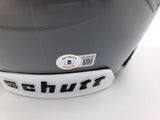 Ryan Leaf Autographed Washington State Cougars Gray Schutt Full Size Replica Helmet Beckett BAS QR Stock #193975