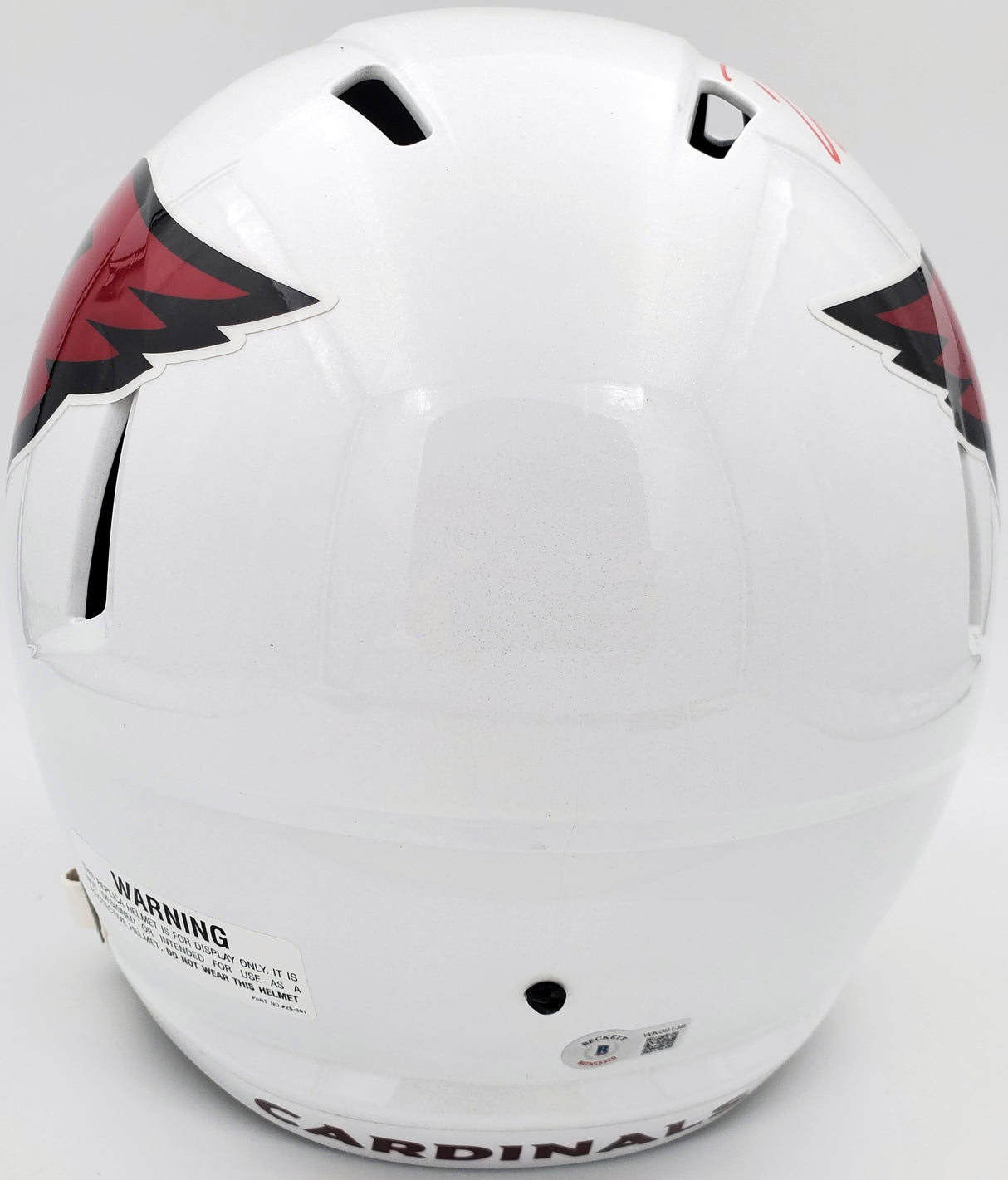 DeAndre Hopkins Autographed Arizona Cardinals White Full Size Replica Speed Helmet Beckett BAS QR Stock #193894