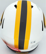 Davante Adams Autographed Green Bay Packers Lunar Eclipse White Full Size Authentic Speed Helmet Beckett BAS QR Stock #193771