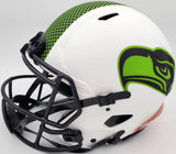 Unsigned Seattle Seahawks Lunar Eclipse White Authentic Speed Full Size Helmet Stock #192173