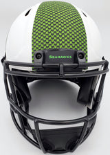 Unsigned Seattle Seahawks Lunar Eclipse White Authentic Speed Full Size Helmet Stock #192173