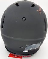Devonta Smith Autographed Alabama Crimson Tide Eclipse Black Full Size Authentic Speed Helmet "Smitty" Beckett BAS Stock #191977