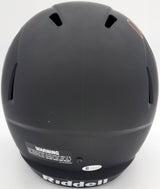 Devonta Smith Autographed Alabama Crimson Tide Eclipse Black Full Size Replica Speed Helmet Beckett BAS Stock #191975