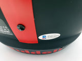 Devonta Smith Autographed Alabama Crimson Tide Eclipse Black Full Size Replica Speed Helmet "Smitty" Beckett BAS Stock #191974