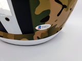 Drew Brees Autographed New Orleans Saints Camo Full Size Replica Speed Helmet "SB XLIV MVP" Beckett BAS Stock #191124
