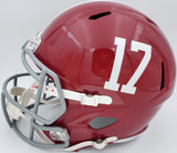 Devonta Smith Autographed Alabama Crimson Tide Full Size Speed Replica Helmet "Heisman 2020" Beckett BAS Stock #189555