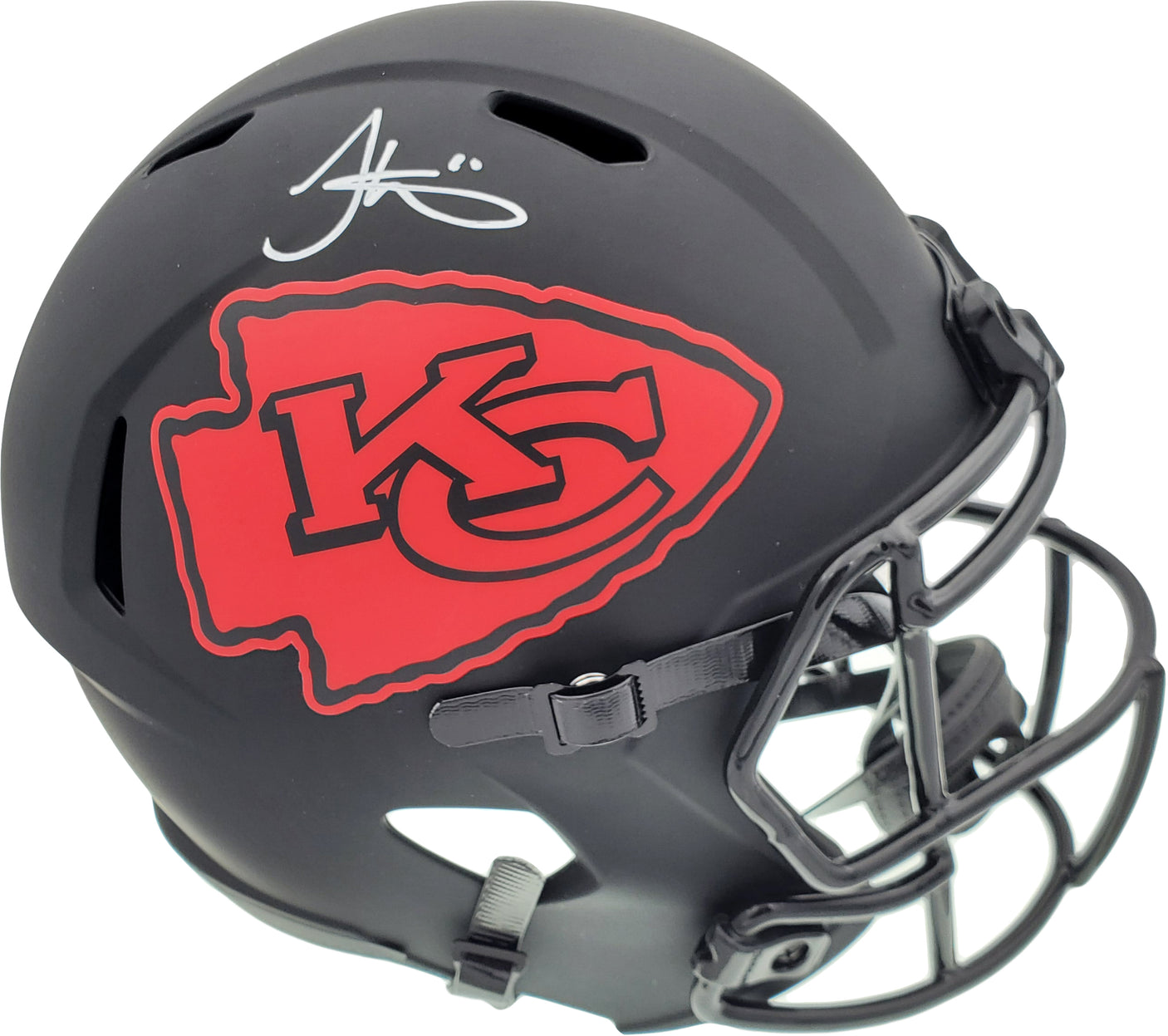 Tyreek Hill Autographed Kansas City Chiefs Eclipse Black Full Size Speed Replica Helmet Beckett BAS Stock #185952