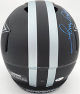 Tony Dorsett Autographed Eclipse Black Dallas Cowboys Full Size Speed Replica Helmet Beckett BAS Stock #185836