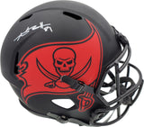 Antonio Brown Autographed Eclipse Black Tampa Bay Buccaneers Full Size Speed Replica Helmet Beckett BAS Stock #185599