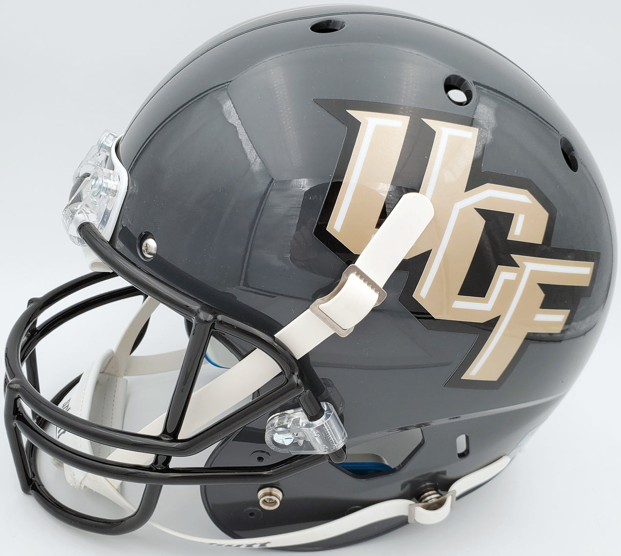 Shaquem Griffin Autographed UCF Golden Knights Full Size Gray Replica Helmet "13-0" MCS Holo Stock #134362