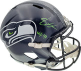 Shaquem Griffin Autographed Seattle Seahawks Full Size Speed Replica Helmet In Green MCS Holo Stock #134361