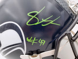 Shaquem Griffin Autographed Seattle Seahawks Full Size Speed Replica Helmet In Green MCS Holo Stock #134361