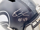 Shaquem Griffin Autographed Seattle Seahawks Full Size Speed Replica Helmet In Silver MCS Holo Stock #134360