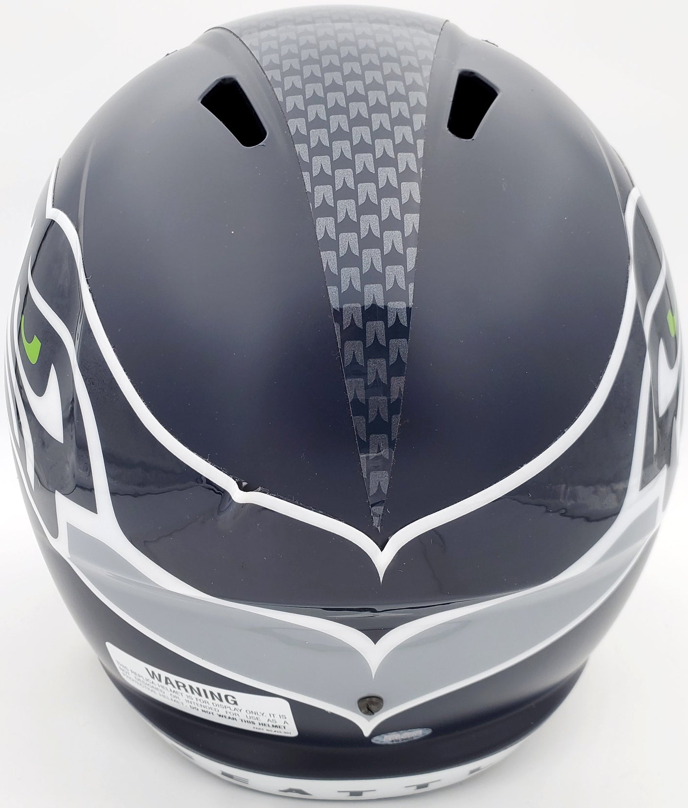 Shaquem Griffin Autographed Seattle Seahawks Full Size Speed Replica Helmet In Silver MCS Holo Stock #134360