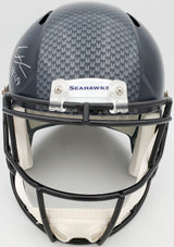 Shaquem Griffin Autographed Seattle Seahawks Full Size Speed Replica Helmet In Silver MCS Holo Stock #134360