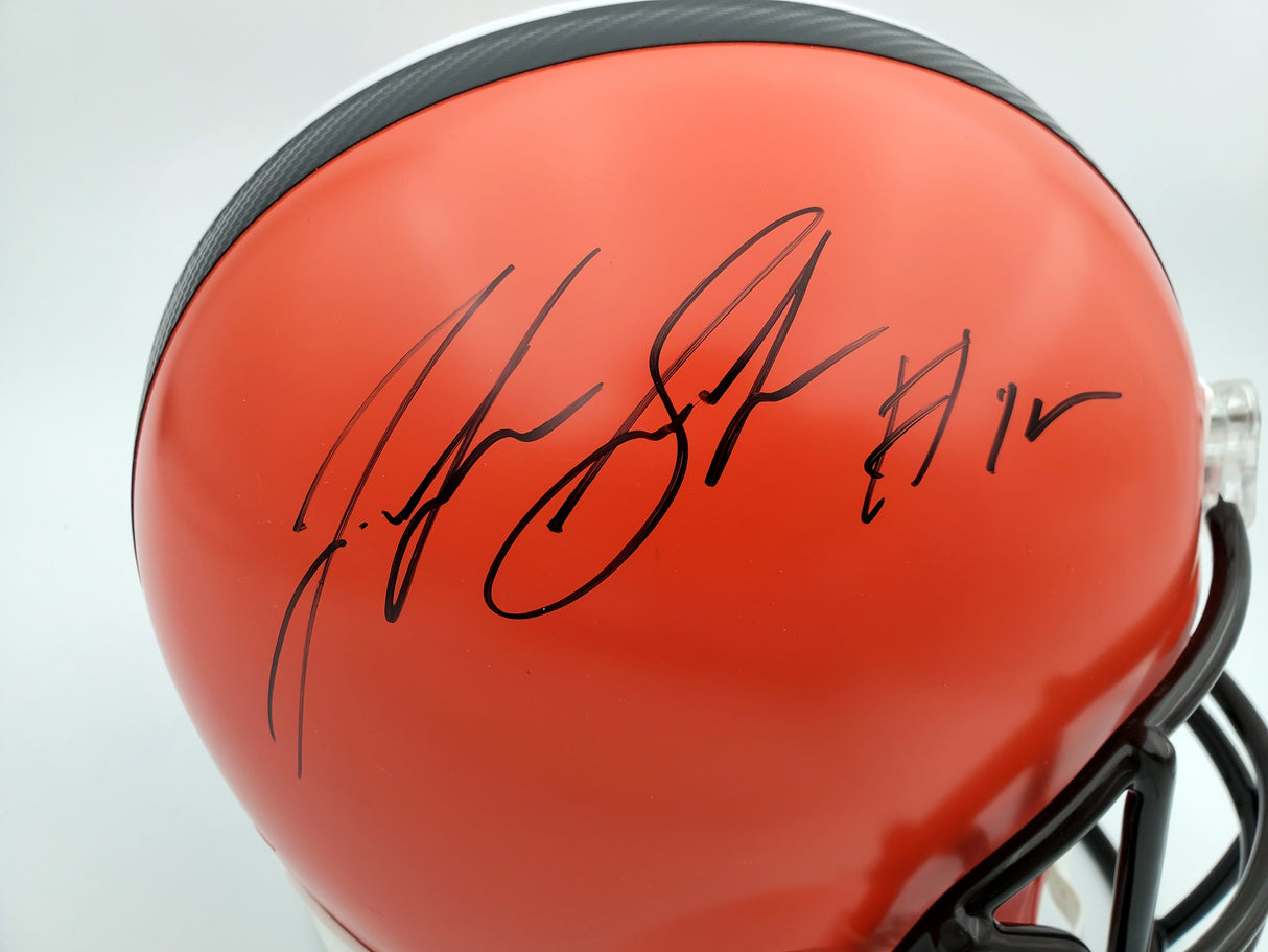 Josh Gordon Autographed Cleveland Browns Full Size Replica Helmet Beckett BAS Stock #134332