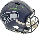 Russell Wilson Autographed Seattle Seahawks Full Size Replica Speed Helmet In Green RW Holo Stock #94105