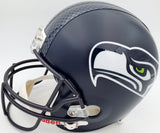 Russell Wilson Autographed Seattle Seahawks Full Size Replica Helmet "SB XLVIII Champs" In Silver RW Holo Stock #72373