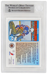 Grant Fuhr Signed Edmonton Oilers 1992-93 O-Pee-Chee Hockey Trading Card #19 - (Beckett Encapsulated)