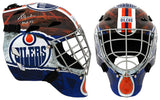 Grant Fuhr Signed Edmonton Oilers Franklin Replica Street Hockey Goalie Mask w/HOF'03