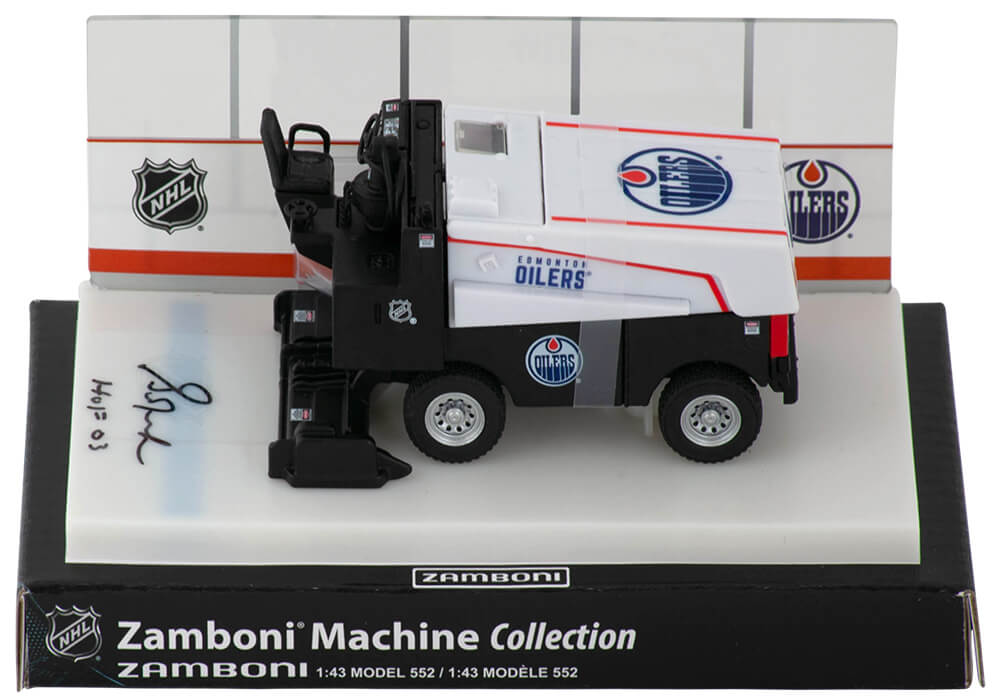 Grant Fuhr Signed Edmonton Oilers NHL Mini Zamboni w/HOF'03