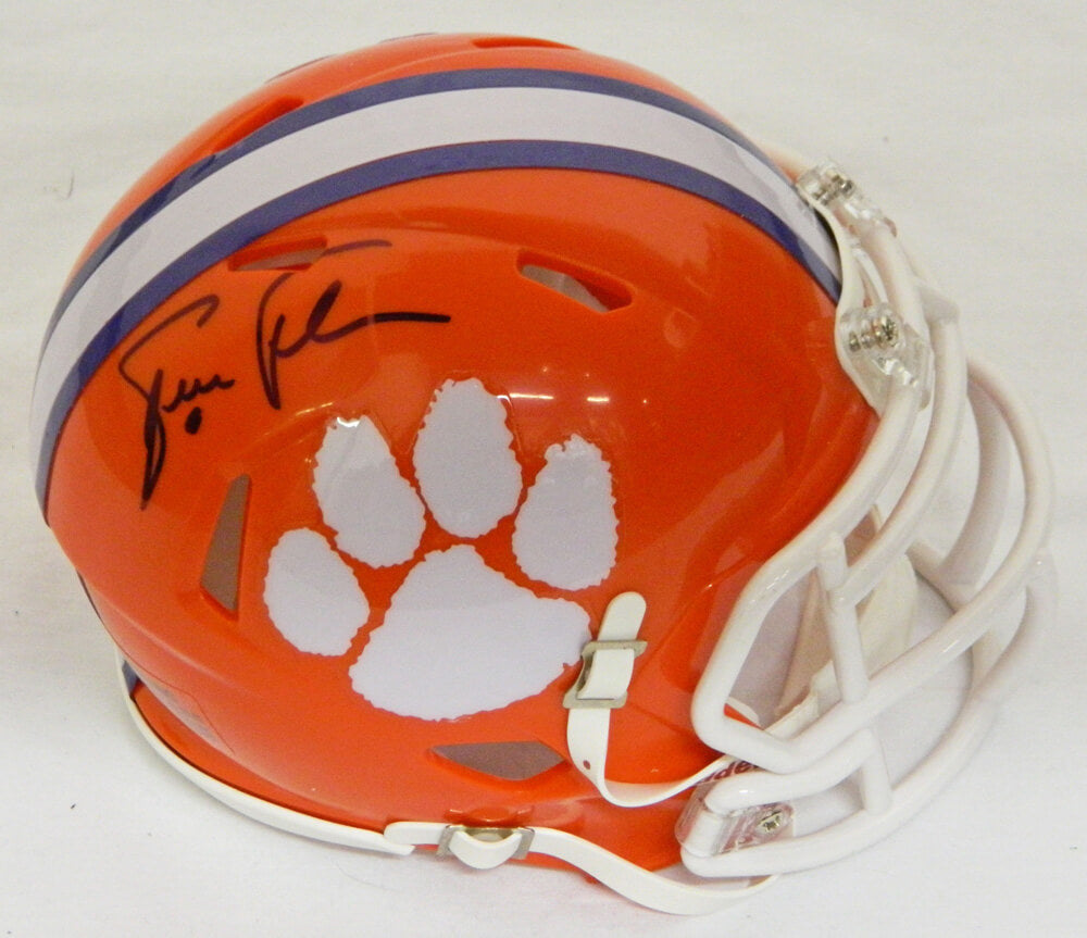Steve Fuller Signed Clemson Tigers Riddell Speed Mini Helmet