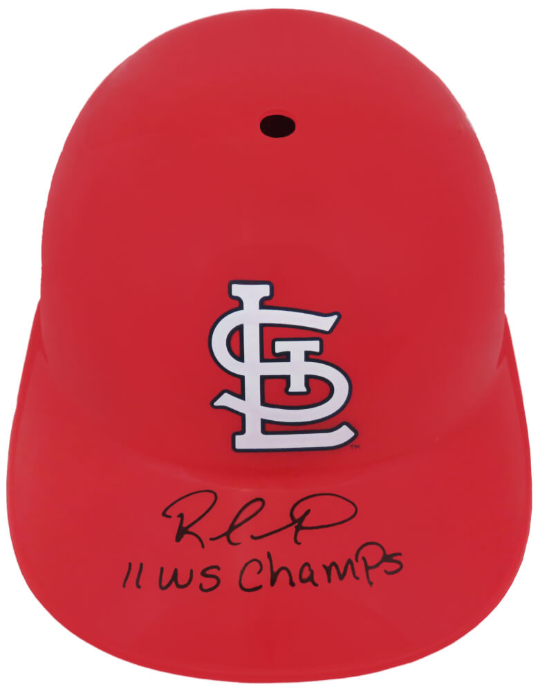 Rafael Furcal Signed St Louis Cardinals Replica Souvenir Batting Helmet w/11 WS Champs