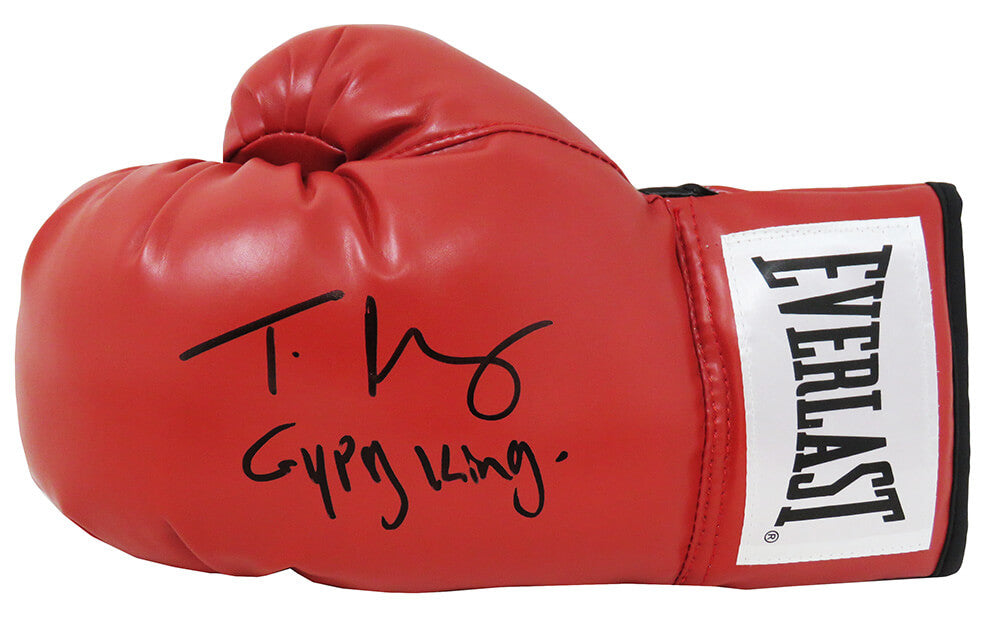 Tyson Fury Signed Everlast Red Full Size Boxing Glove w/Gypsy King - (JSA)