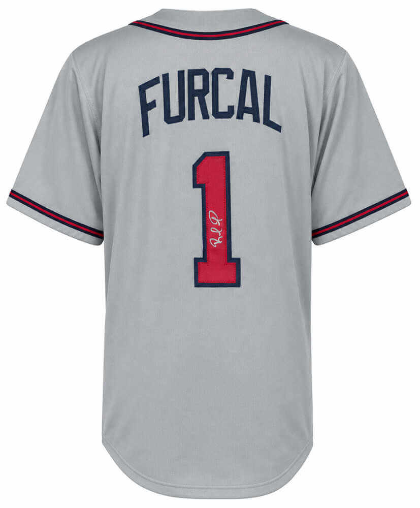 Rafael Furcal Signed Gray Custom Baseball Jersey