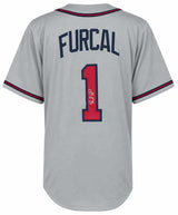 Rafael Furcal Signed Gray Custom Baseball Jersey