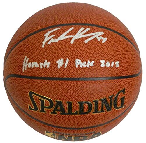 Frank Kaminsky Signed Spalding NBA I/O Basketball w/Hornets #1 Pick 2015