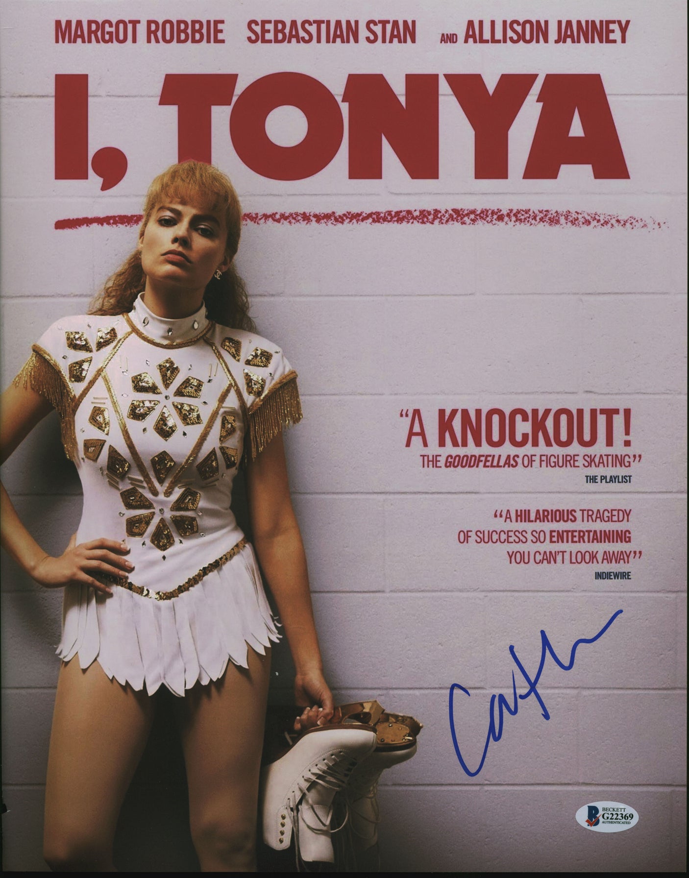 Caitlyn Carver I, Tonya Authentic Signed 11x14 Photo Autographed BAS #G22369