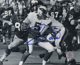 Roman Gabriel Signed Philadelphia Eagles B&W Action 8x10 Photo