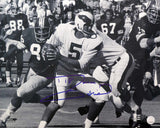 Roman Gabriel Signed Philadelphia Eagles B&W Action 16x20 Photo