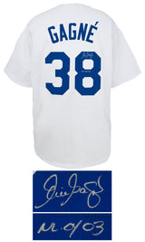 Eric Gagne Signed White Custom Baseball Jersey w/NL CY 03