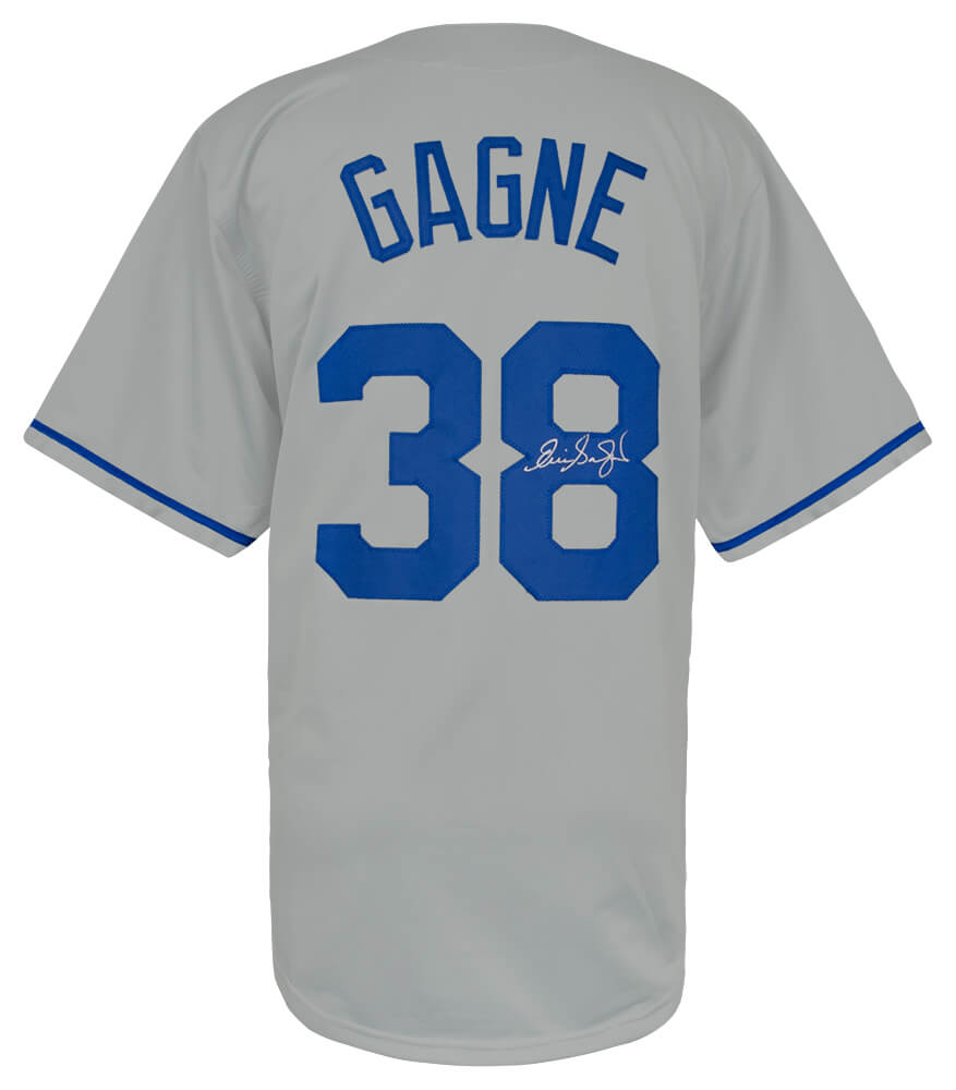 Eric Gagne Signed Grey Custom Baseball Jersey