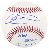 Armando Galarraga Signed Rawlings Official MLB Baseball w/28 Up 28 Down 6-2-10